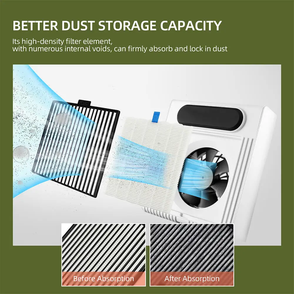 80W Adjustable Suction Nail Dust Collector Strong Nail Dust Vacuum Cleaner Nail Art Salon Manicure Machine With Reusable Filter