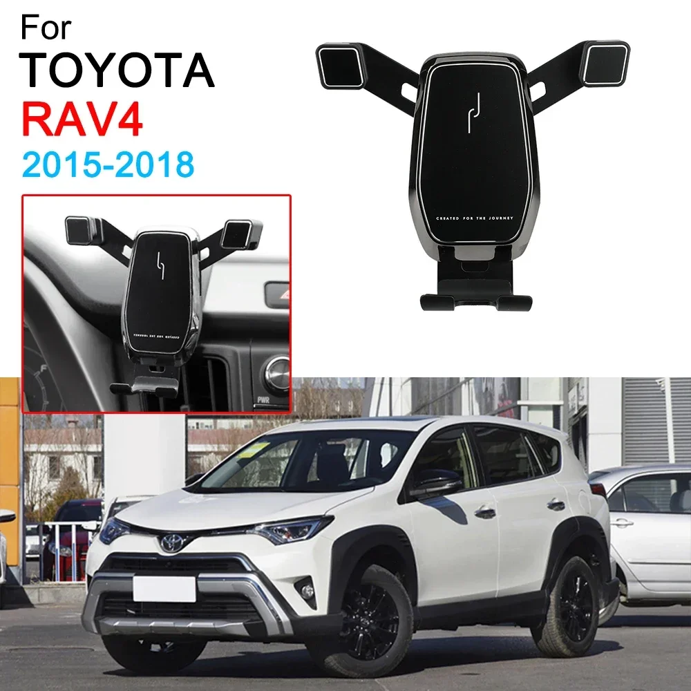 

Gravity Car GPS Stand Air Vent Mount Clip Clamp Mobile Phone Holder Support for Toyota RAV4 Accessories 2015 2016 2017 2018