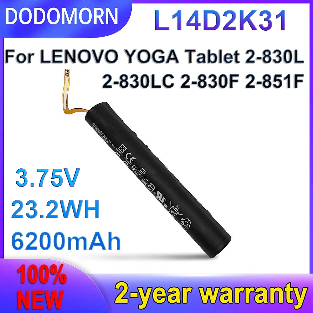 

Новый аккумулятор DODOMORN L14D2K31 для LENOVO YOGA Tablet 2-830L 2-830LC 2-830F 2-851F 2 830L 830F 830LC L14D2K31 YT2-830F в наличии