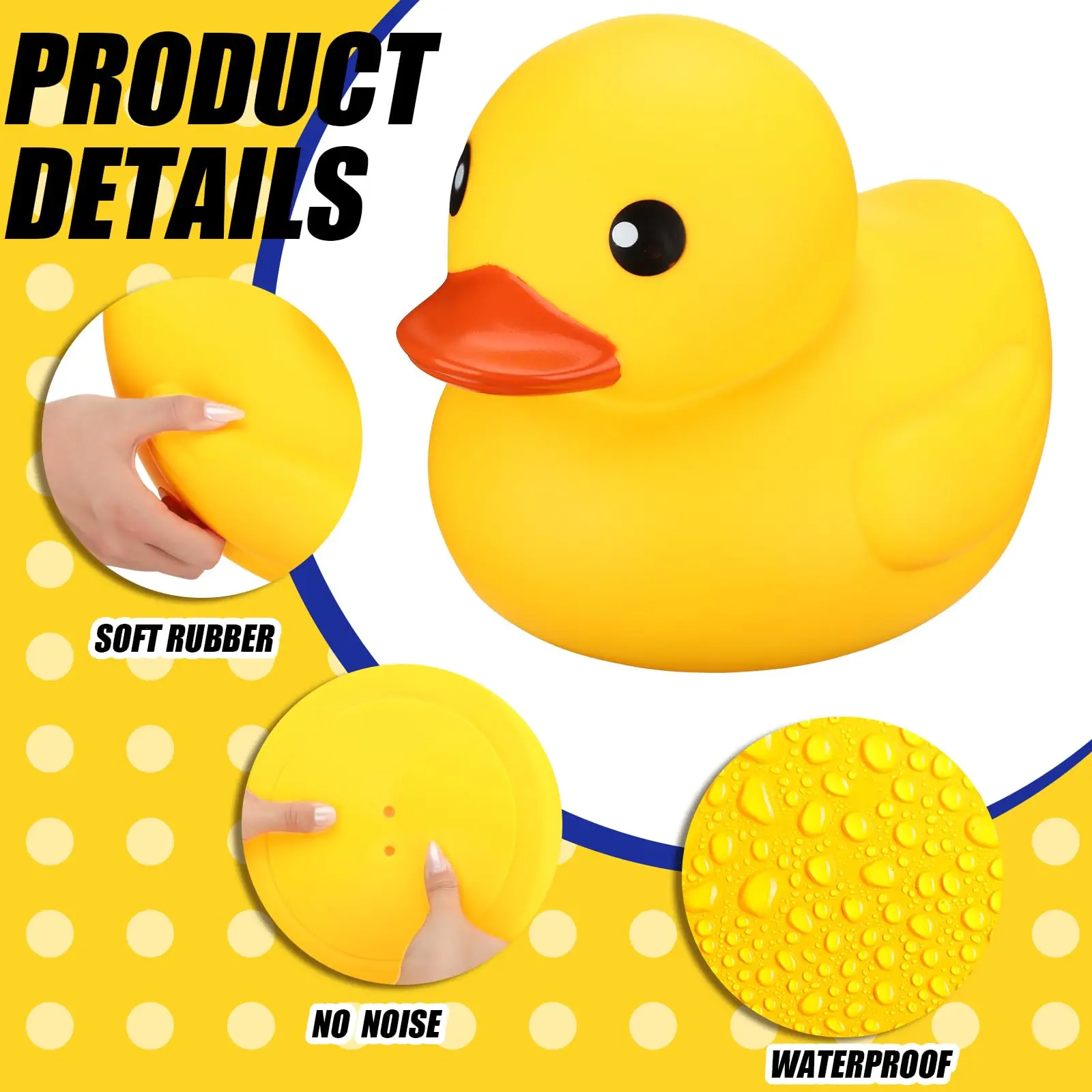 Rubber Duck Giant Ducks Large Rubber Duck Gender Reveal Party Rubber Duck 13 Inch Duck Shower Birthday Party Favor 3