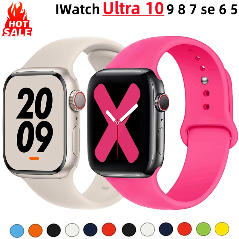 Premium Silicone Sport Watch Band - Versatile and Durable Strap Bracelet
