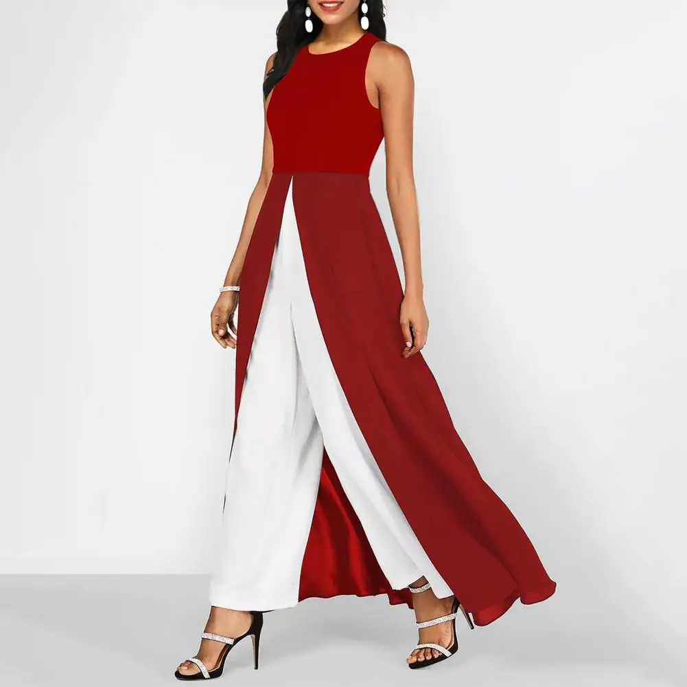 

Popular Ladies Jumpsuit Summer Elegant Adults Jumpsuit Women Work Pants Long Romper Trousers