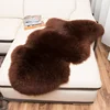 100% Real Sheepskin Wool Carpets for Living Room Bedroom Area Rug Luxury White Fur Warm Shaggy Carpet Super Soft Chair Cover Mat 5