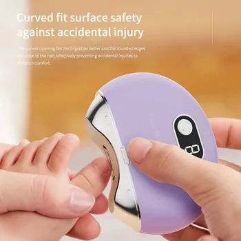 Nail Clippers Rechargeable Mini Household Nail Trimming Machine for Children Adults Portable Automatic Nail Trimmer 1