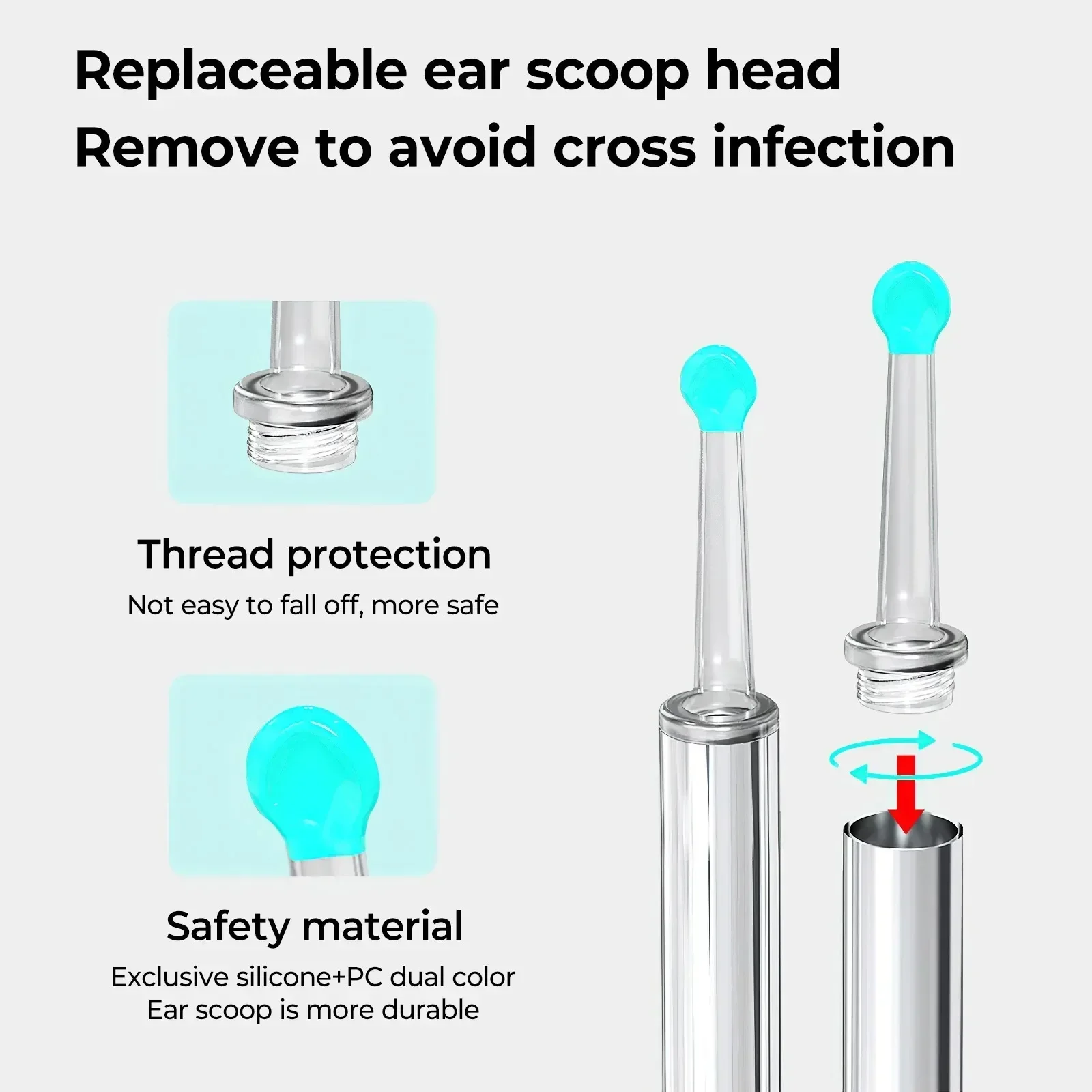 Wireless Smart Visual Ear Cleaner 800W Ear Stick Otoscope  Ear Wax Removal Tool Ear pick Camera Ear Endoscope for iOS Android