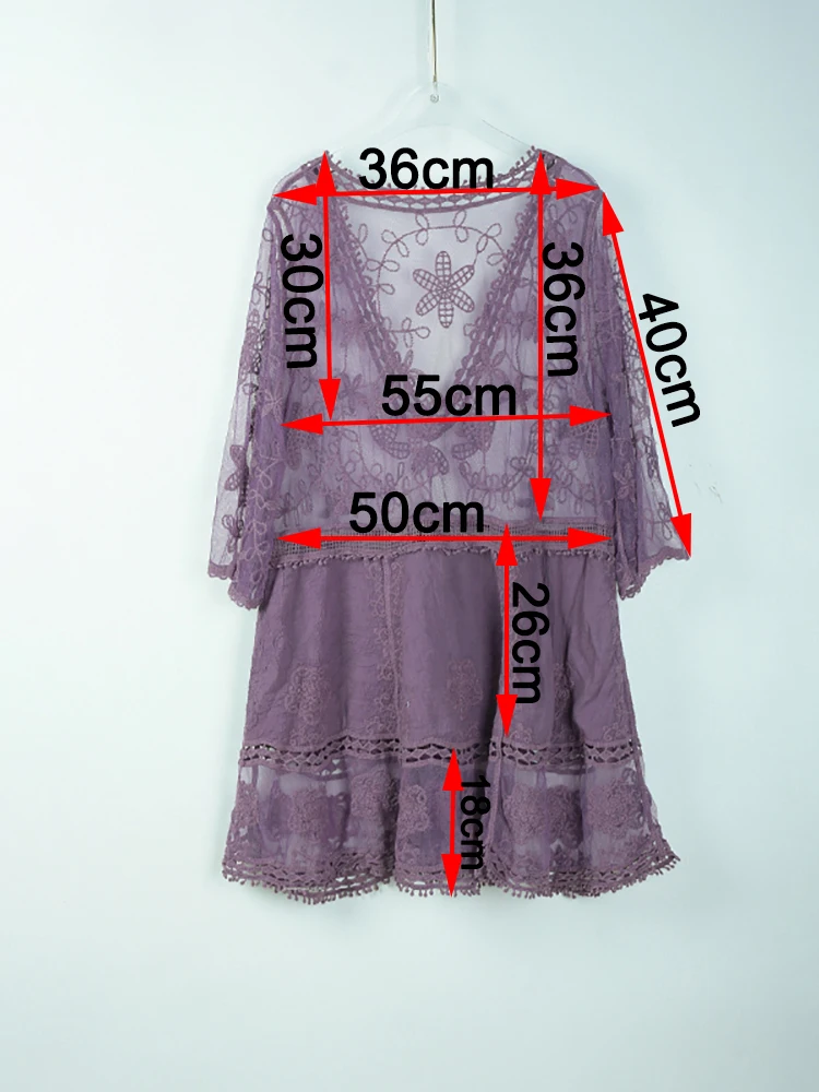 Swimsuit Cover Beach Cover Deep V Neck Boho Beach Outing Sheer Sexy Lace Tunic Pareo Swimwear Summer Vintage Short Dress