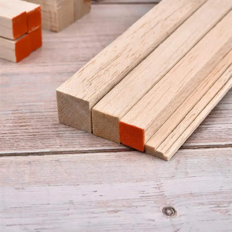 Description Picture 6 of item2/3/4/10/12/15mm Balsa Wood Craft Square Cudgel Model Toys Building Carving Handicraft Educational DIY Accessories Balsa Stick