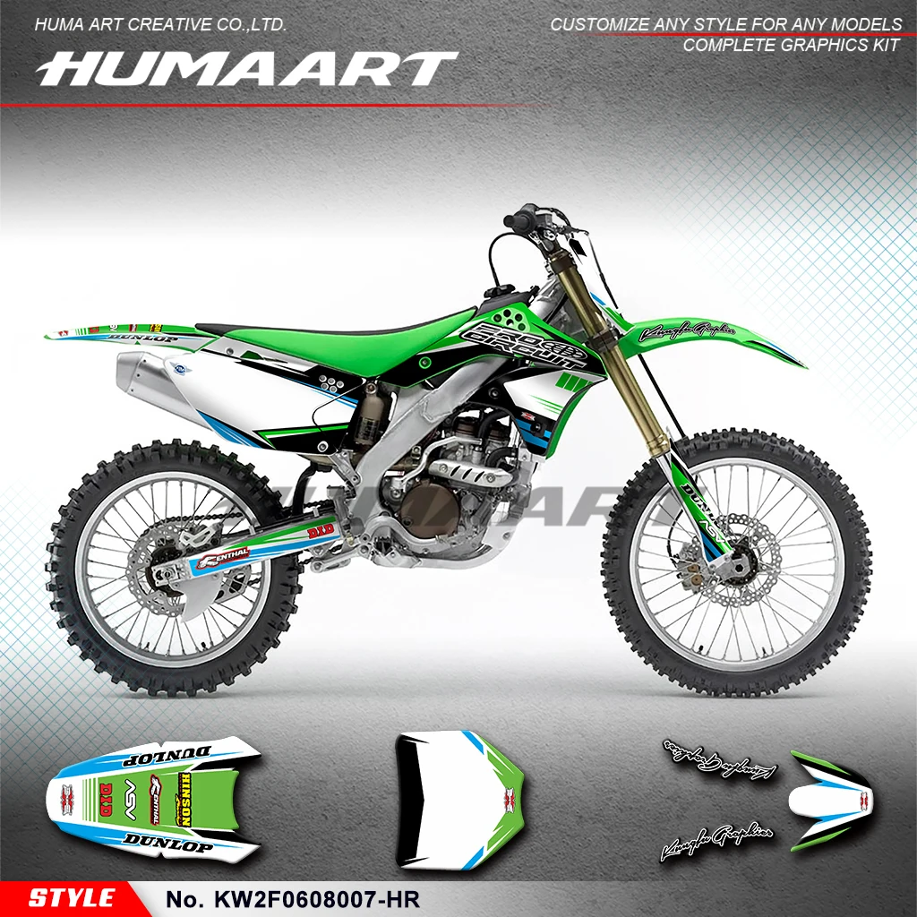 HUMAART-Adhesive-Sticker-Laminated-Decals-for-KX250F-KXF-250-2006-2007 ...