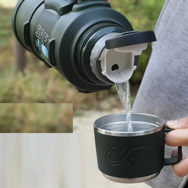 304 Stainless Steel Big Capacity Thermos Bottle, Outdoor Travel