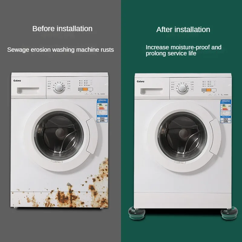 Washing Machine Anti Vibration Pads Furniture Rubber Feet Mat Slipstop Silent Universal Refrigerator Support Dampers Stand 4PCS washing machine pads furniture leg pads rubber pads furniture pads anti vibration pads