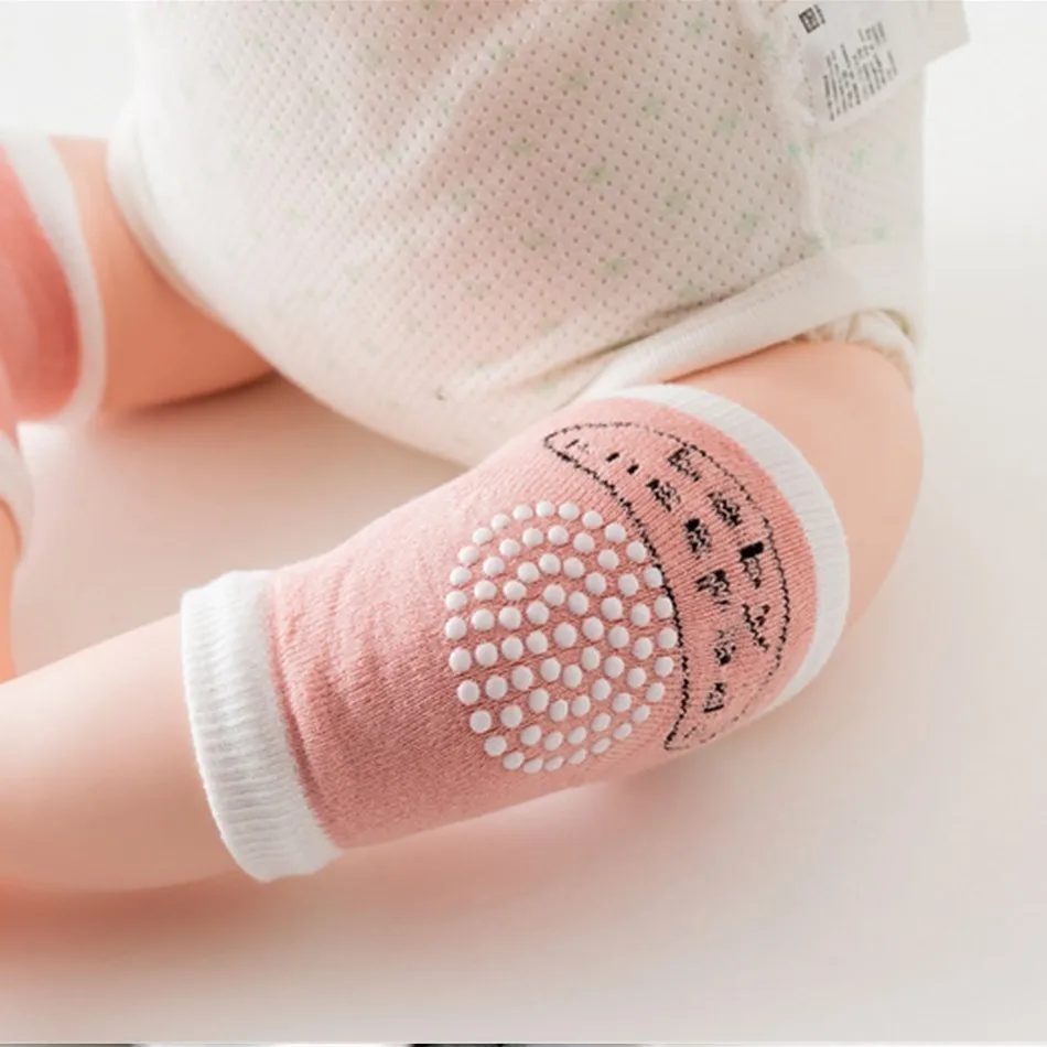 Infant Knee Pads Baby Anti Slip Rubber Elbow Socks Toddler Crawling Cotton Accessories Boys Girls Leg Warmer Kneepad 0-36M