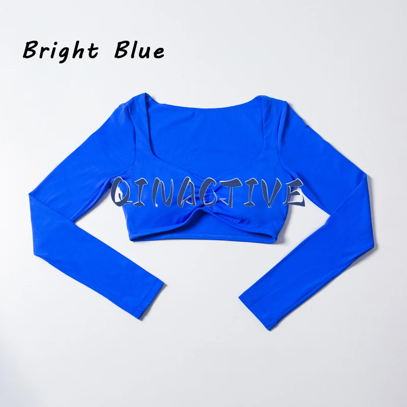 Women's Long Sleeve Crop Top Yoga Workout Shirt – Activewear Fitness Apparel