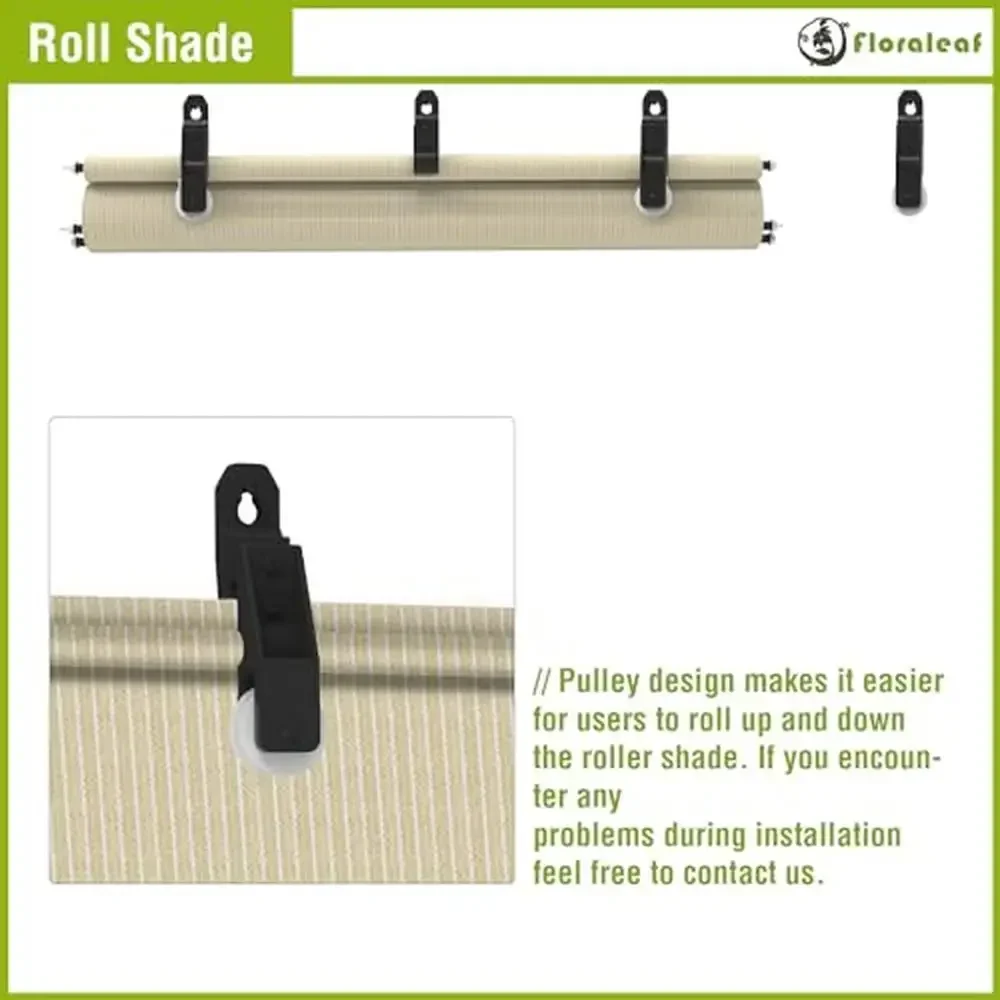 Roller Shades Window Blinds Porch Balcony Sunshade Privacy 4'W x 6'H Outdoor Patio Deck Pergola Gazebo Shade Screen UV Blocking