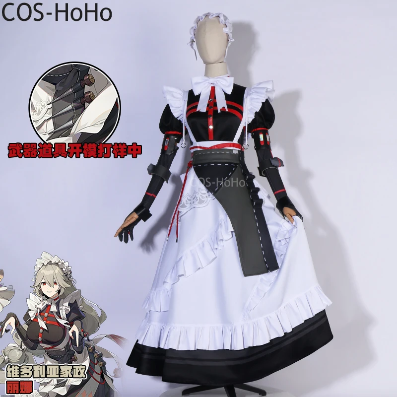 

COS-HoHo Zenless Zone Zero Alexandrina Sebastiane Victoria Housekeeping Maid Dress Game Suit Cosplay Costume Halloween Outfit