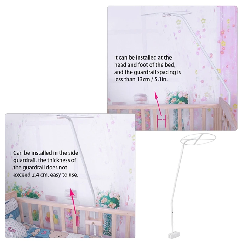 F19f net suporte para mosquiteiro pendurado cama net suporte para bebê crianças sala mosquiteiro barra palácio-estilo berço
