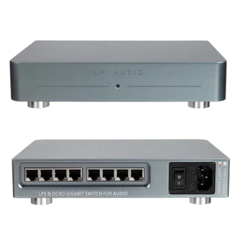 5/8 Bit Gigabit HIFI Audio Switch Full Linear DC PowerSupply SC Cut OCXO Constant