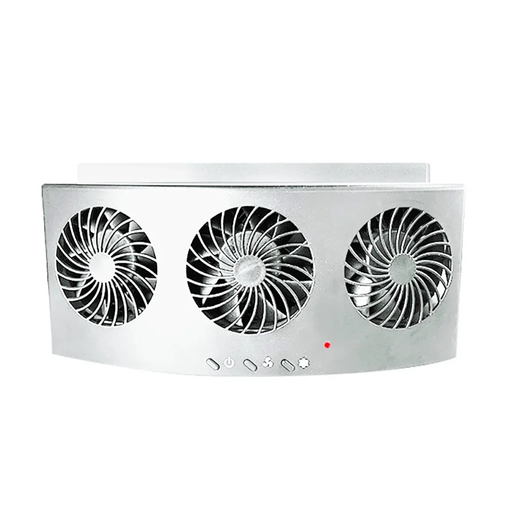자동차 배기 선풍기 3 헤드 자동 내부 라디에이터, USB 5V 자동차 냉각 선풍기, 4000RPM 미니 자동 환풍기, 여름 자동차 용품