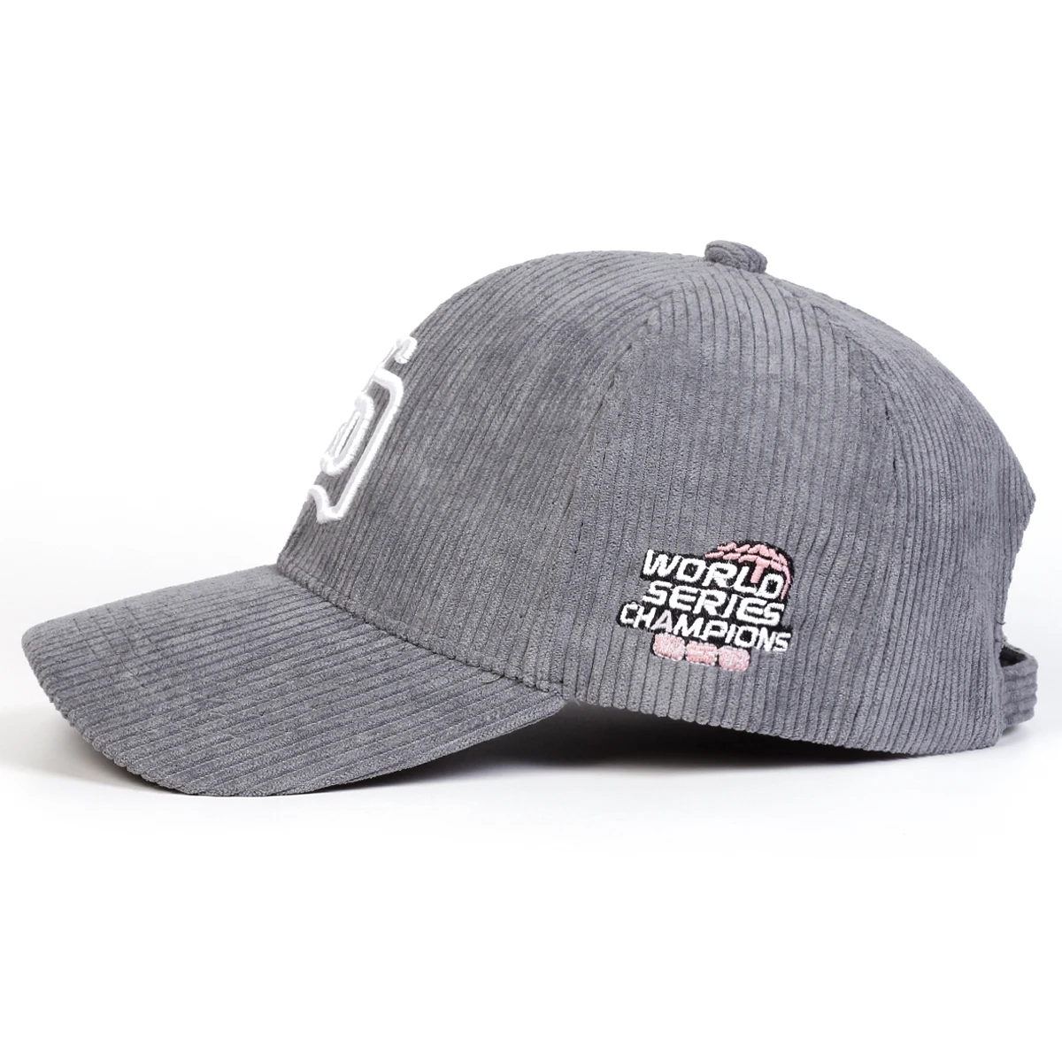 Unisex SD Buchstaben-Stickerei Cord-Baseballkappen Frühling und Herbst Outdoor Verstellbare Freizeithüte Sonnenschutzhut Sportkappe – Detail 6