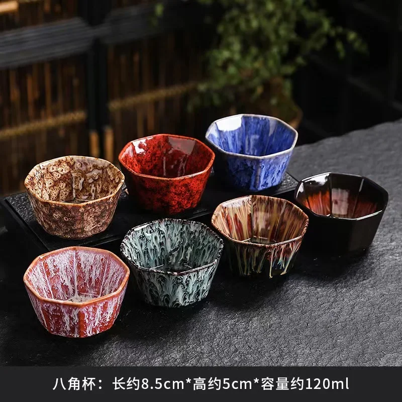 Ceramic Single Cup Tea Cup with Tianmu Glazed Finish