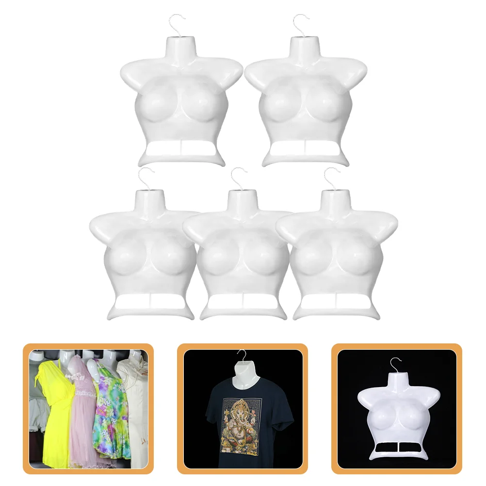 

Woman Upper Body Shape Hanger Clothes Support Rack Plastic Hangers Clothes Shop Supply Hanger Shell#j