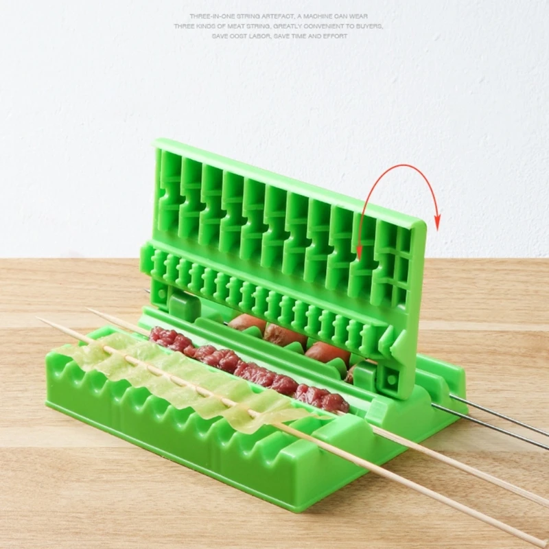 Barbecue Skewer Maker for Outdoor Cooking Quick Portable Skewer Box Easy Tools Kebab Maker Kitchen
