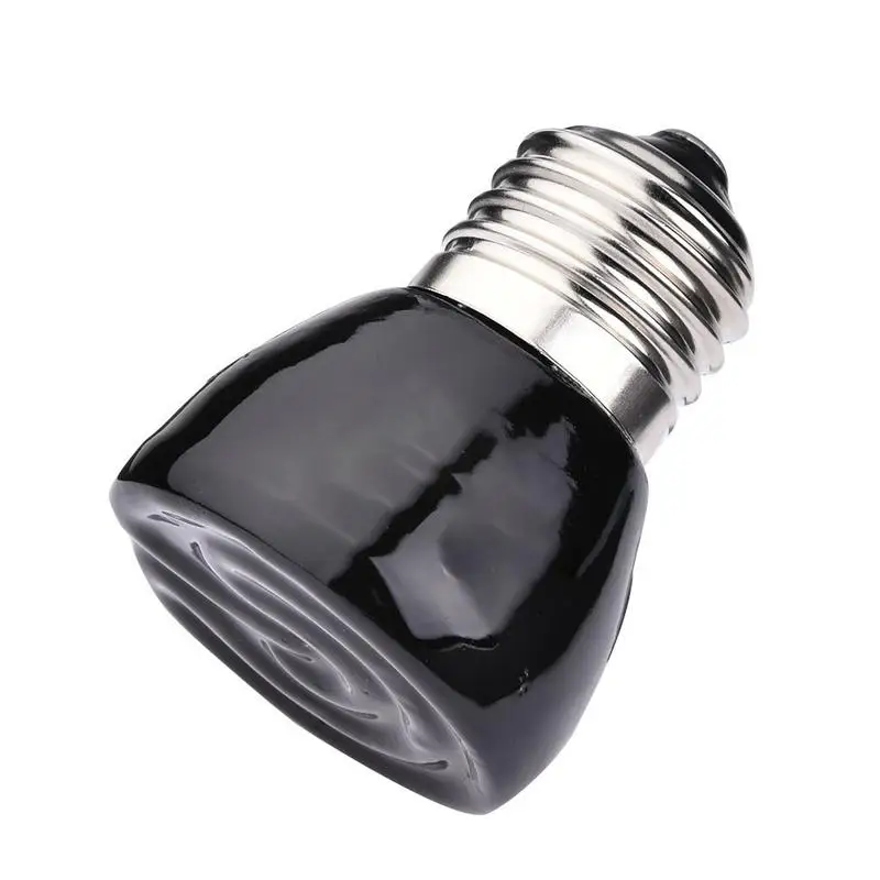E27 Far Infrared Ceramic Pet Heating Lamp Tortoise Spider Reptiles Box Heater Warmer Heat Bulb 25W50W75W100W
