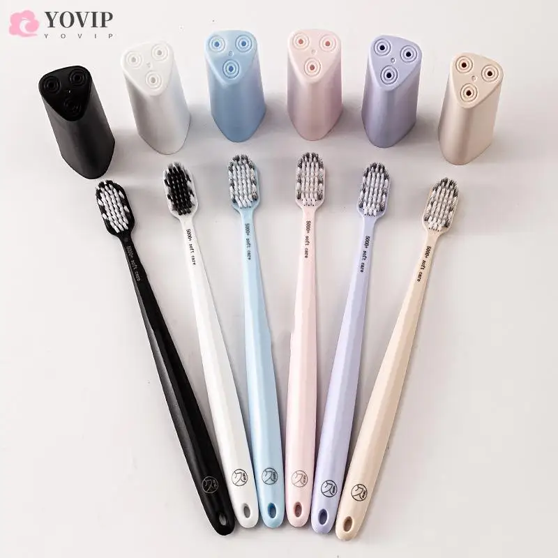 

Toothbrush Soft Hair Plastic Handle Oral Care Toothbrush With Box Ultra-Fine Travel Portable Eco Friendly