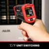 YEVOLT TA601 Series Digital Infrared Thermometer Handheld Non Contact IR Laser  Heat Temperature Gun Point VA HD Color Screen 5