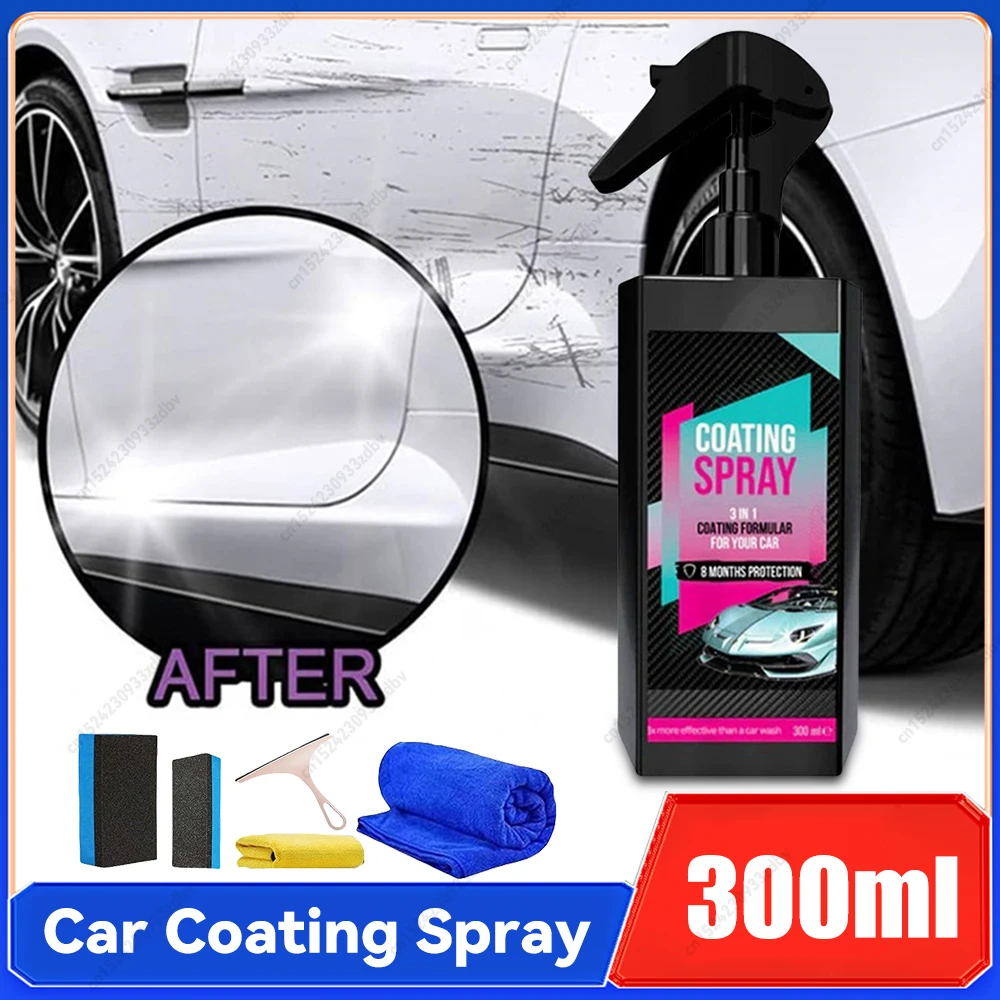 Agente Di Rivestimento Spray Agente Di Rinnovamento Del Rivestimento Multifunzionale 120ml Agente Di Rivestimento Spray Ad Alta Protezione Quick Car Scratch Remover - Foto 13