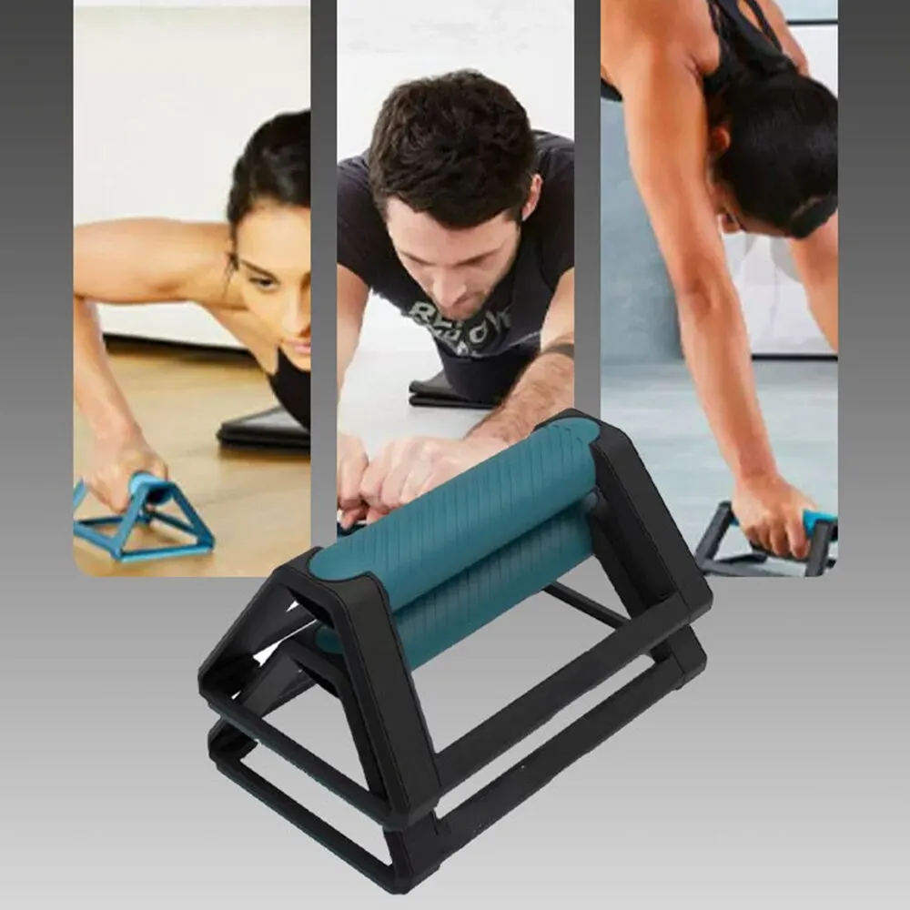 Push-up Bar Stand Frame Portable Fitness Equipment Abdominal Muscle Trainer Rowing Machine Exerciser AB Fitness Crunch Roller