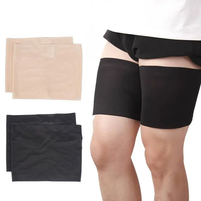 2pcs summer women anti chafing Thigh Bands Slimmer Band High Elastic Silica Gel Anti-friction Protection Leg Warmer Plus Size 2pcs summer women anti chafing Thigh Bands Slimmer Band High Elastic Silica Gel Anti-friction Protection Leg Warmer Plus Size