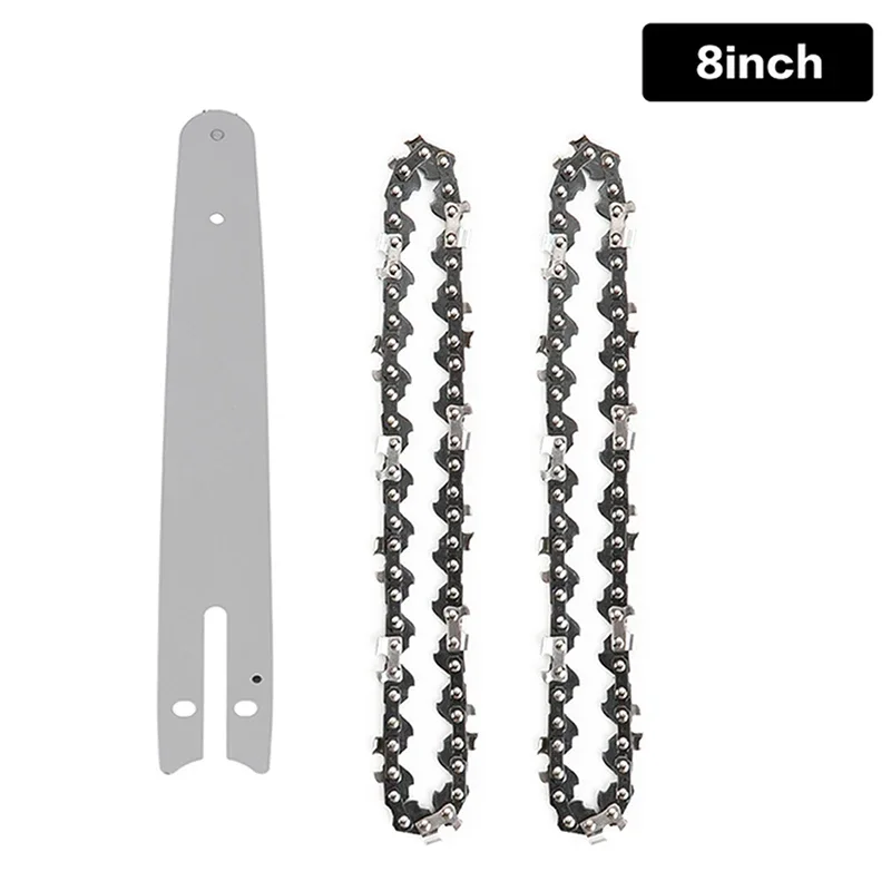 1/2/4pcs 8Inch Mini Chainsaw 1/4" Pitch Blade .043" Gauge Chain Guide for Wood Cutting 48 Drive Links Replacement Chainsaw Part chainsaw chain