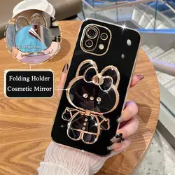 Sleek Mirror Plating Stand Case - mi 11 ultra (JMTZ Black)