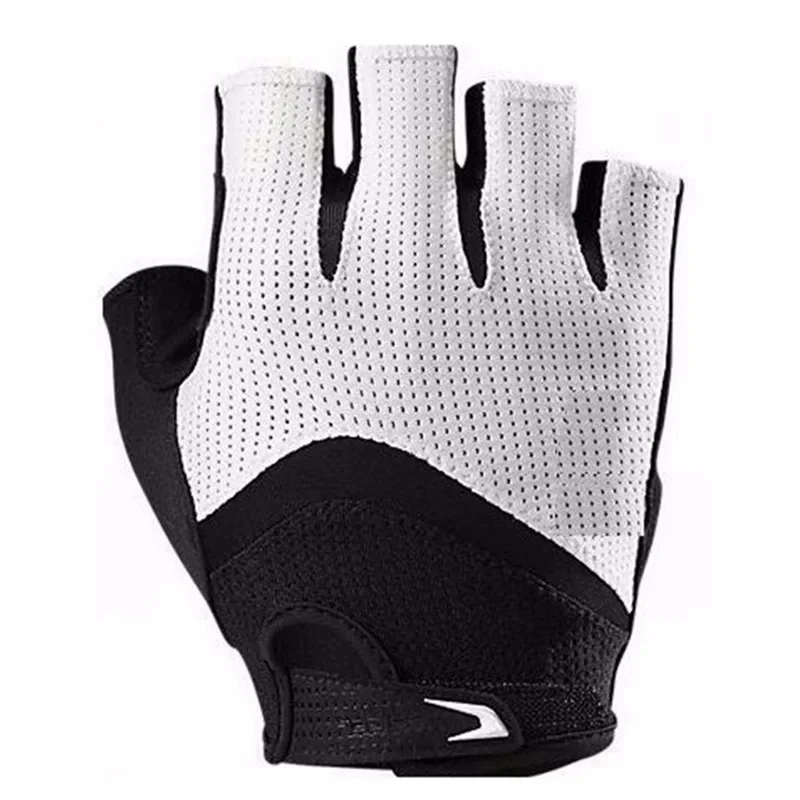 Classic Red Black short finger road bike riding protective gloves breathable GEL pad RBX MTB gloves RED WHITE Cycling Gloves 4