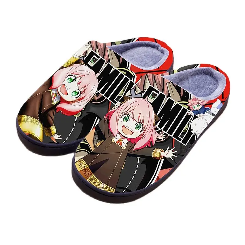 

Anime SPY X FAMILY Cosplay Anya Forger Twilight Slippers Shoes Home Cotton Cartoon Rubber Sole Antiskid Plush Warm Slippers