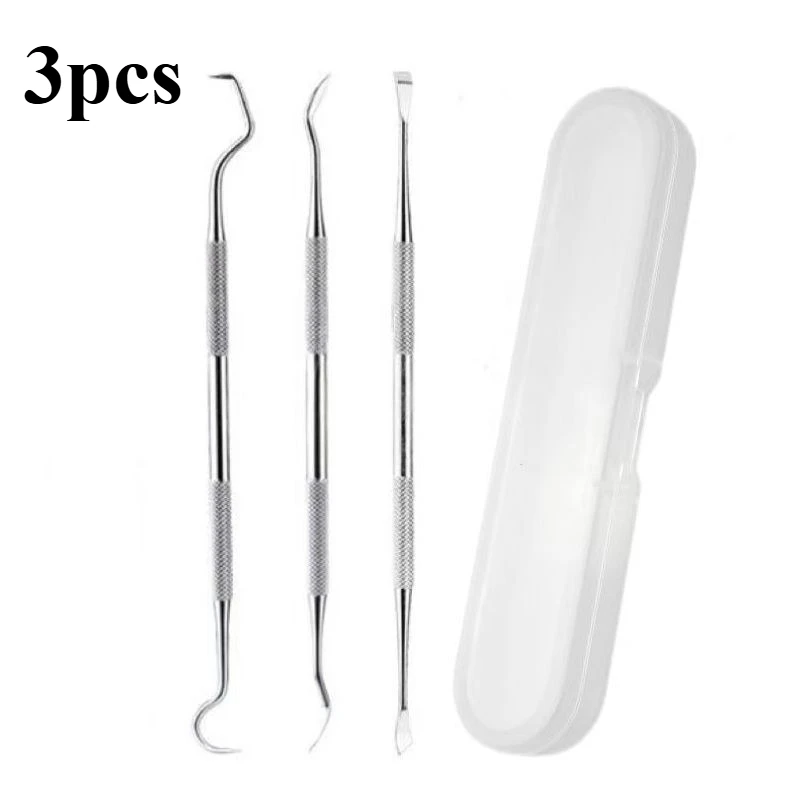 כלי רופא של רופא שיניים מקצועיים מפלדת אל-חלד להסרת טרטר, מברשת שיניים וניקוי שיניים