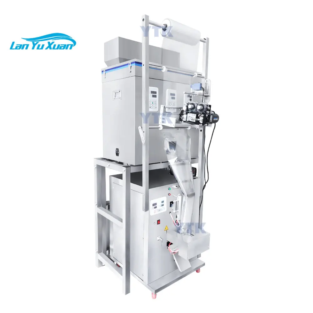 

Automatic 3 Heads Packaging Machine Peanut Almond Coffee Beans Nuts Rice Grain Powder Tea Bag Sachet Filling Packing Machine