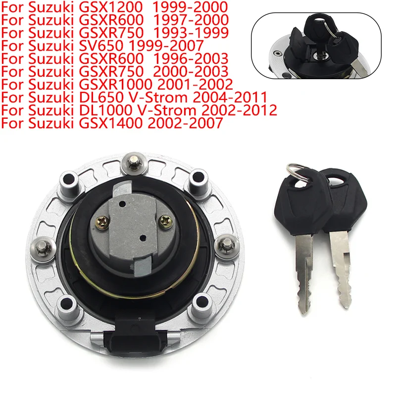 Motorrad Zündung Kraftstoff Tankdeckel Abdeckung Schloss Für Suzuki GSX1200 GSXR600 GSXR750 SV650 GSXR1000 DL650 DL1000 V-Strom GSX1400
