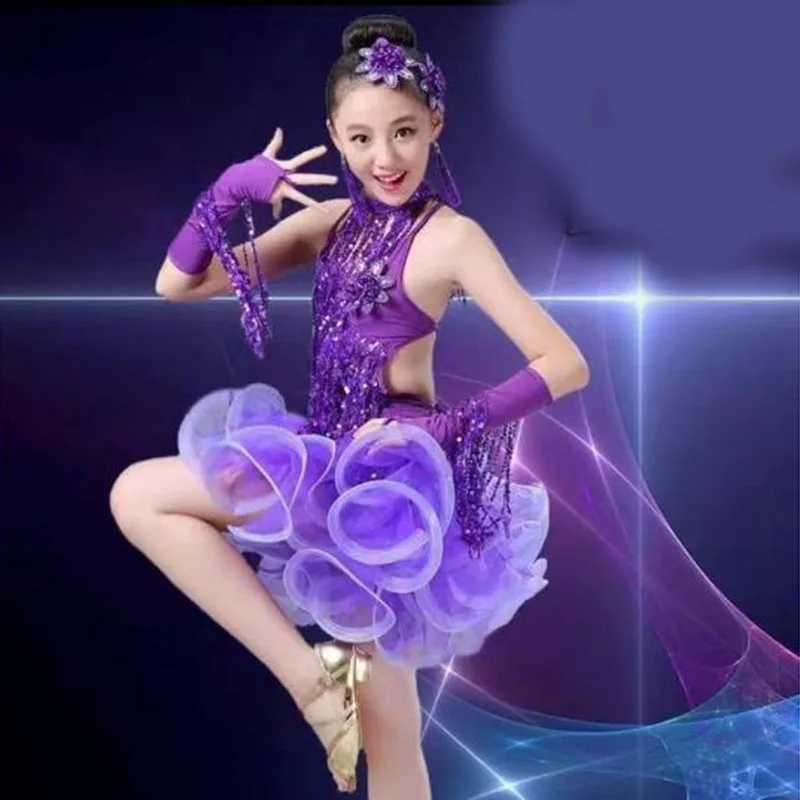 ピンク ダンスドレス Vネック 長袖 ピンク ダンスドレス Vネック 長袖 高から