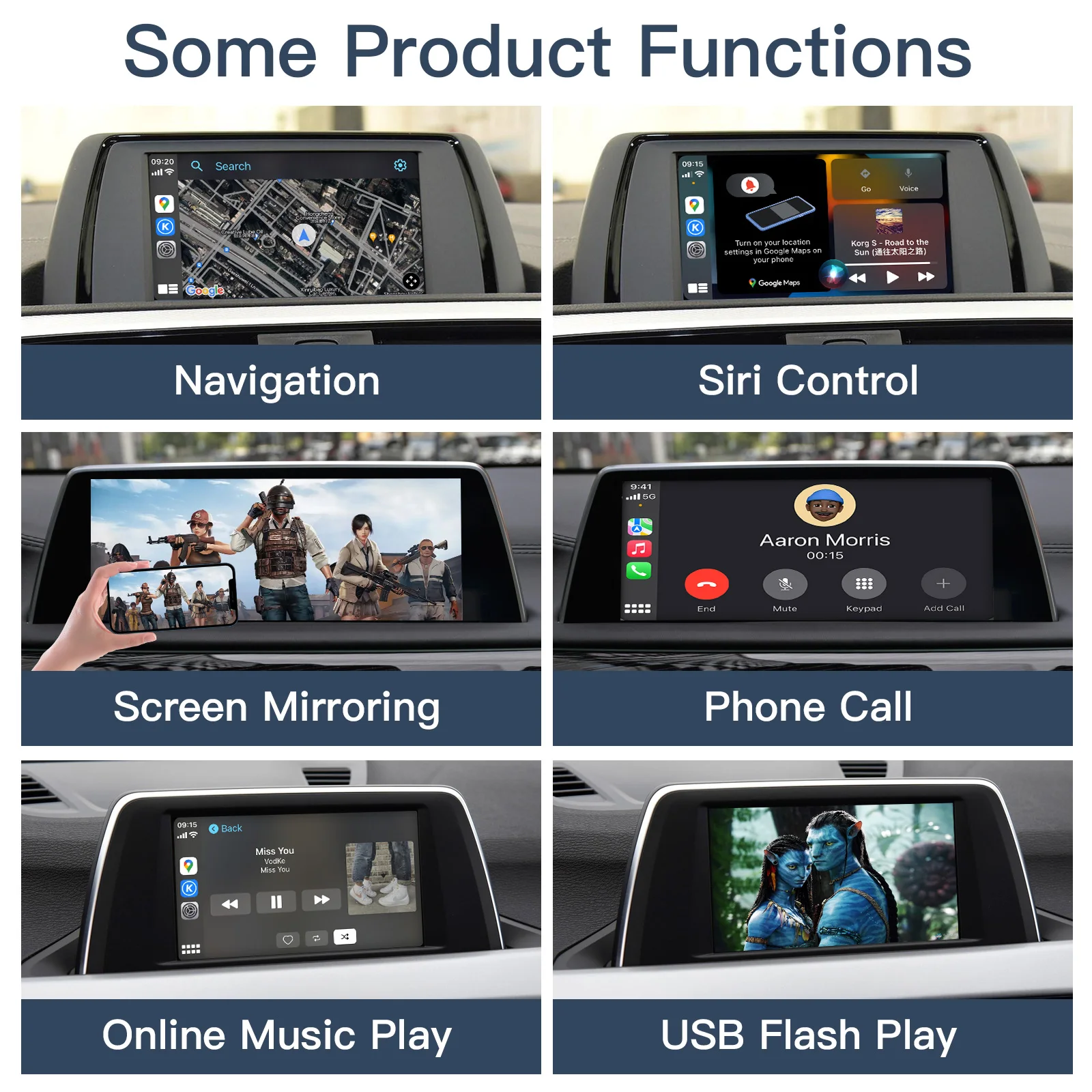  CarPlay For BMW NBT/CIC/EVO/CCC 1 2 3 4 5 7 ø E70 F10 X1 X3 F25 F26 F48 ̴ X4 X5 X6 F56 F15 ȵ̵ ڵ ڴ