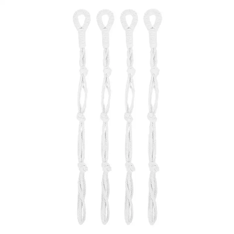 

4Pcs Plant Hanger Extender Rope Macrame Plant Hangings Basket Extender Handmade Cotton Rope Hangings Planters Set Flower Pots