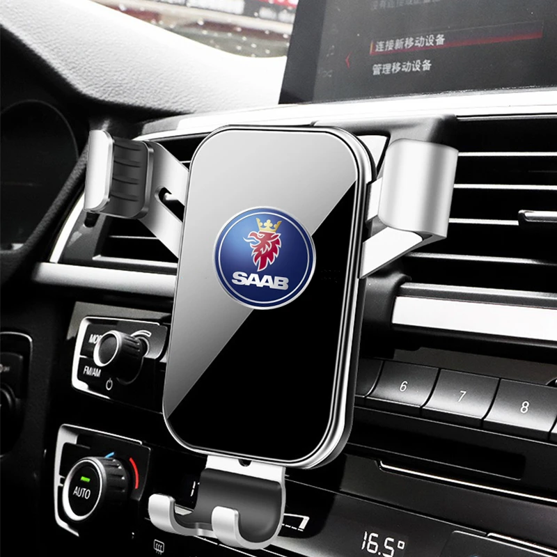 ABS 자동차 중력 휴대폰 거치대 에어 벤트 클립 마운트 모바일 셀 스탠드, 스마트폰 GPS 거치대, Saab 93 95 Saab 9-3 9-5 900 9000