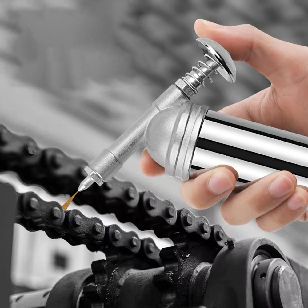 1-5Pcs Mini Grease Injector 80cc Zinc Alloy Mini Grease Guns Handheld High Pressure Oiler 1000PSI Oil Injector For Impact Wrench