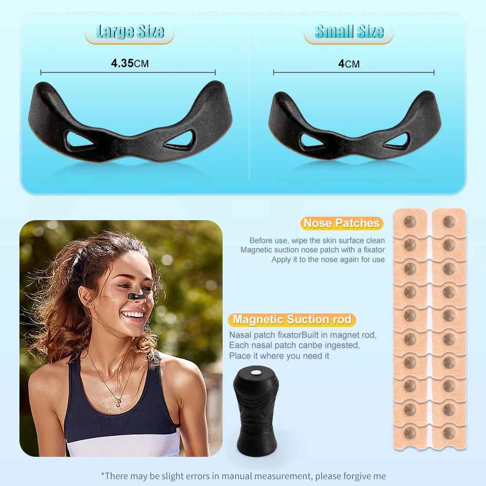 Magnetic Nasal Breathing Dilators Kit Nasal Dilator Boost Oxygen Intake Breathing Nose Strips Breathing Nose Clip Nasal Strips 6 Magnetic Nasal Breathing Dilators Kit Nasal Dilator Boost Oxygen Intake Breathing Nose Strips Breathing Nose Clip Nasal Strips 6