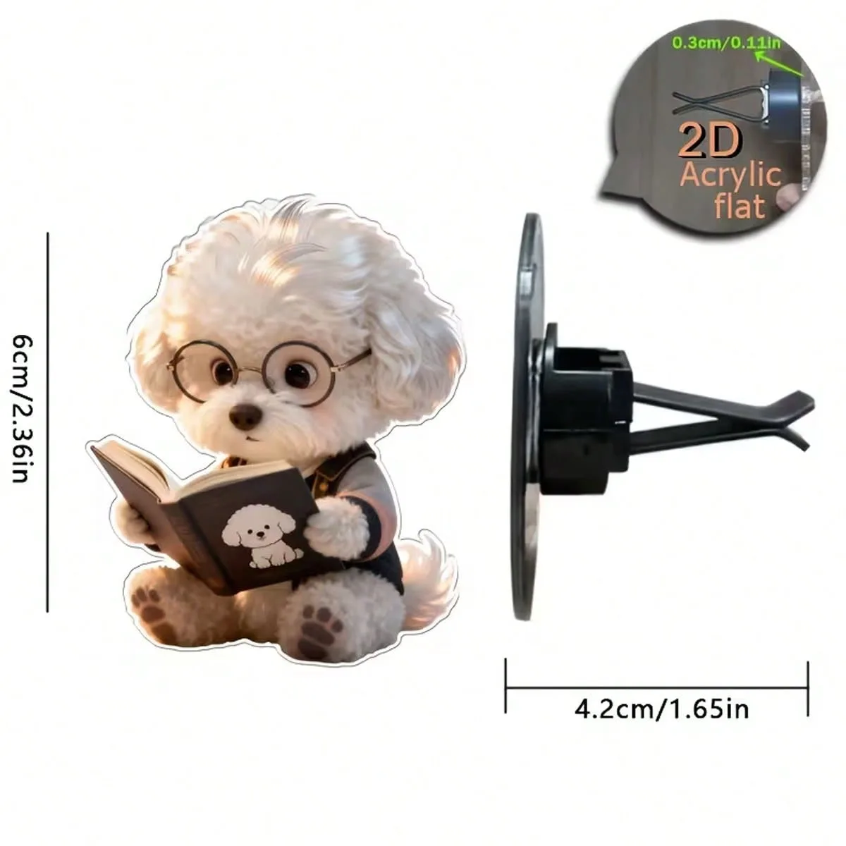 Clip decorative per bocchette dell'aria dell'auto, accessori alla moda per interni auto, diffusori di fragranze, aria fresca, decorazioni per interni auto - immagine 3