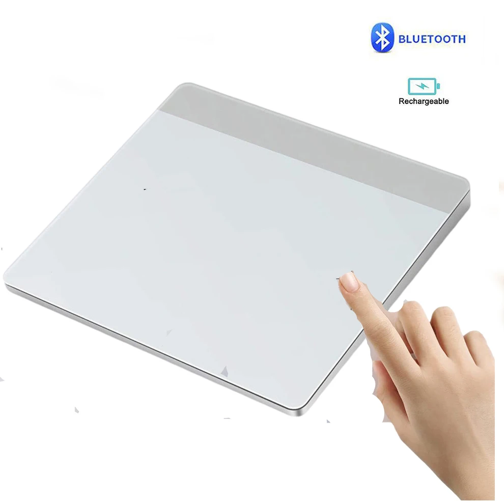 Touchpad Cablato Paekear In Alluminio – Multi-Touch 4 Punti Per Windows, Plug&Play, Argento