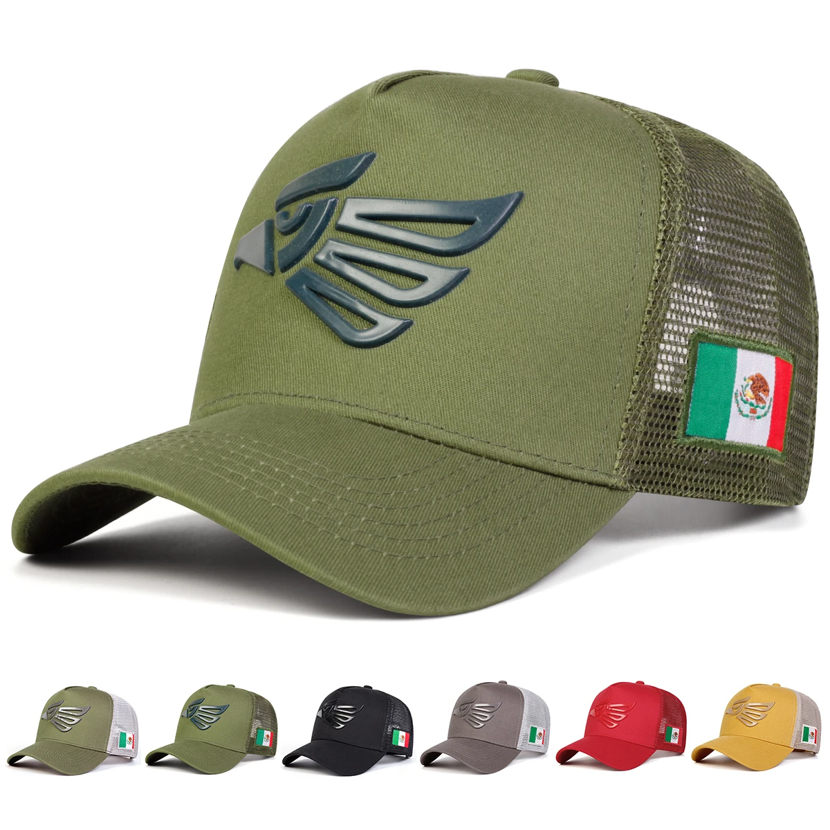 Unisex Mexican Eagle Label Baseball Caps Spring Summer Outdoor Adjustable Casual Sunscreen baseball caps