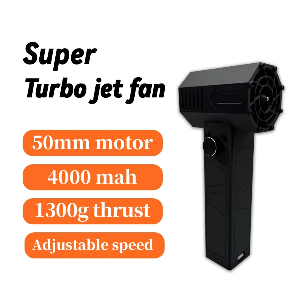 Car Violent Blower Handheld Turbo Jet Fan Brushless Motor Superstrong Instantaneous Thrust 850g/s 130m/s Mini Duct Fan