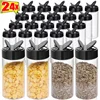 24/1PC Plastic Seasoning Jars Transparent Reusable Large Empty Spice Condiment Containers Kitchen Season Powder Storage Bottles 1