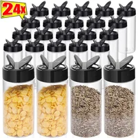 24/1PC Plastic Seasoning Jars Transparent Reusable Large Empty Spice Condiment Containers Kitchen Season Powder Storage Bottles 1